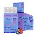 Neuro Melatonina 5mg Drobnostki senne & Recharge (144 Kawałki) - Szybko rozpuścić Melatonina cukru darmowe miętówki z Lemon Balm & Rumianek dla lepszego snu - suplement uspokajający dla dorosłych - Night Berry Flavor