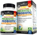 Zaawansowane Prebiotyki i Probiotyki dla Kobiet i Mężczyzn, Immune, Digestive & Gut Health z L. Reuteri, Inulina Fiber, Enzymy Digestive, Non-GMO, Gluten- Free, Dairy- Free, 30 Kapsułki