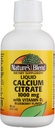 Naturalny Mieszanka Wapnia Citrate z D3 Blueberry Flavored Liquid 16 oz Każdy (Opakowanie po 4)
