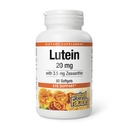 Naturalne czynniki - Lutein 20mg, Naturalny przeciwutleniacz do wspierania zdrowia oczu, 60 miękkich żeli