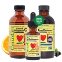 CHIDLIFE ESENTIALS Wsparcie immunologiczne 3- Pack - Płynna witamina C, Pierwsza obrona, i Echinacea - suplementy immunologiczne dla niemowląt, Toddlers i dzieci