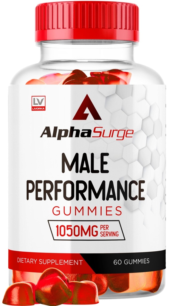LIVORKA Alpha Surge for Men - Alpha Surge Gummies for Mężczyzna, Alfa Surge Gummies 1050mg, Alpha Surge XL Gummie, Alphasurge Gummies, Alfa Surge Gummies, Alpha Sugre Mężczyzna, 60 Gummies for 1 Month