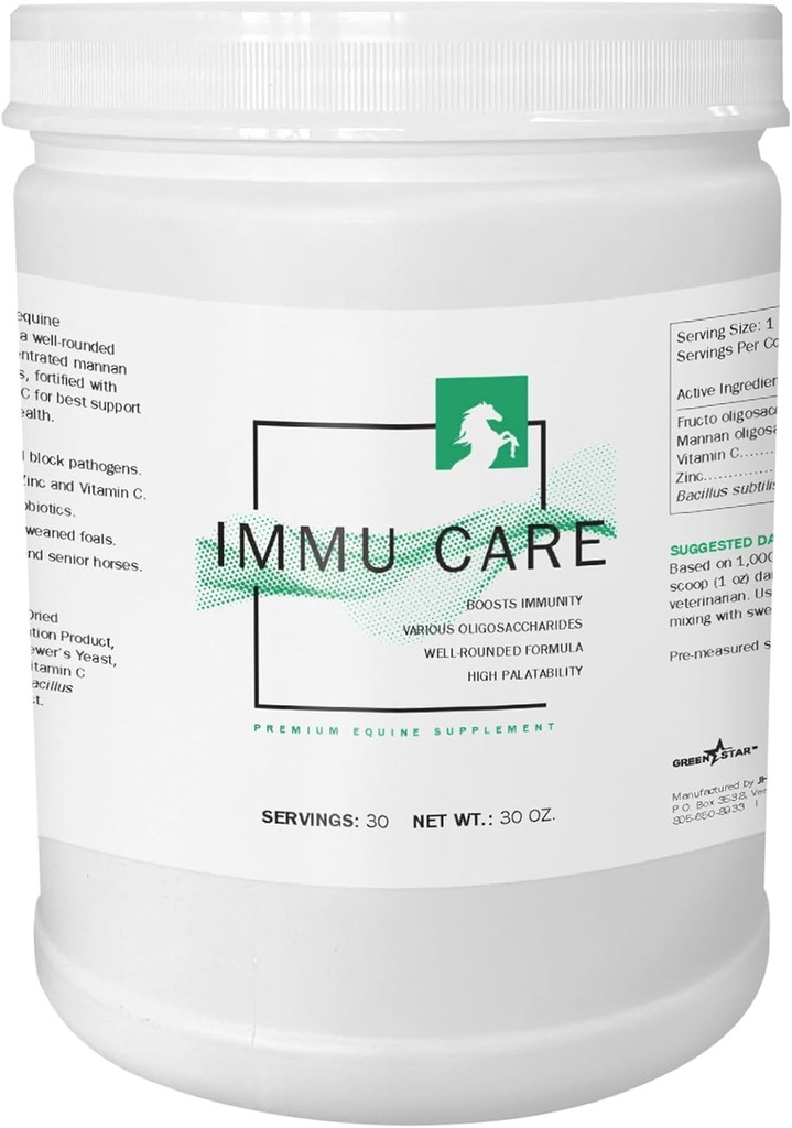 Zielona Gwiazda, Immu Care ™, Suplement do Equine w proszku, Dodatek paszowy, 2 Lbs