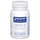 Pure Encapsulations Witamina A - 3000 µg - z Cod Liver Oil - Immune & Vision Support * - Witamina A Palmitate Supplement - Non-GMO - 120 Softgel kapsułki