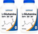 Nutricost L- glutamina 800mg, 180 kapsułek (2 butelki)