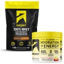 Aspect 100% Proszek białka serwatki, Masło orzechowe czekoladowe 2 lb & Nawodnienie + Energia Elektrolity, Lemoniada malinowa 40 Służenie