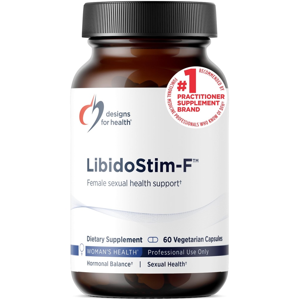 Designs for Health LibidoStim- F - Formuła dla kobiet z Tribulus, DHEA + Ginkgo Biloba - Non- GMO + Soy Wolny suplement wsparcia zdrowia kobiet (60 kapsułki)