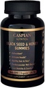 Nasienie czarne i miód Gumiaki z Biotin & Witamina C, Organic, Non-GMO, 2% TQ, 60 Gumiaki
