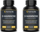 Leczenie zakażenia traktorami moczowymi D Mannose 1000mg kapsułki - D- Mannose & Cranberry Pills with Hibiscus Extract - Siła Tract Health