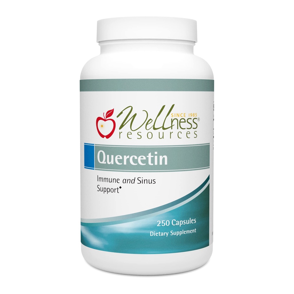 Wellness Resources Quercetin - Immune, Sinus and Alergy Support 1000mg per Serving - (250 caps / 125 Servings) Vegan, Non-GMO