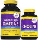 InnovixLabs Choline & Triple Omega-3. Wspomaga pamięć, nastroje, zdrowie mózgu i pobudza kreatywność. *