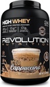 Revolution Nutrition, High Whey, Protein Powder 2LB, Whey Isolate, Gluten Free, Lean Muscle Mass for Men & Women, 25g Protein Per Scoop, 908 g, 24 Servings (Iced Cappuccino, 2 Funt)