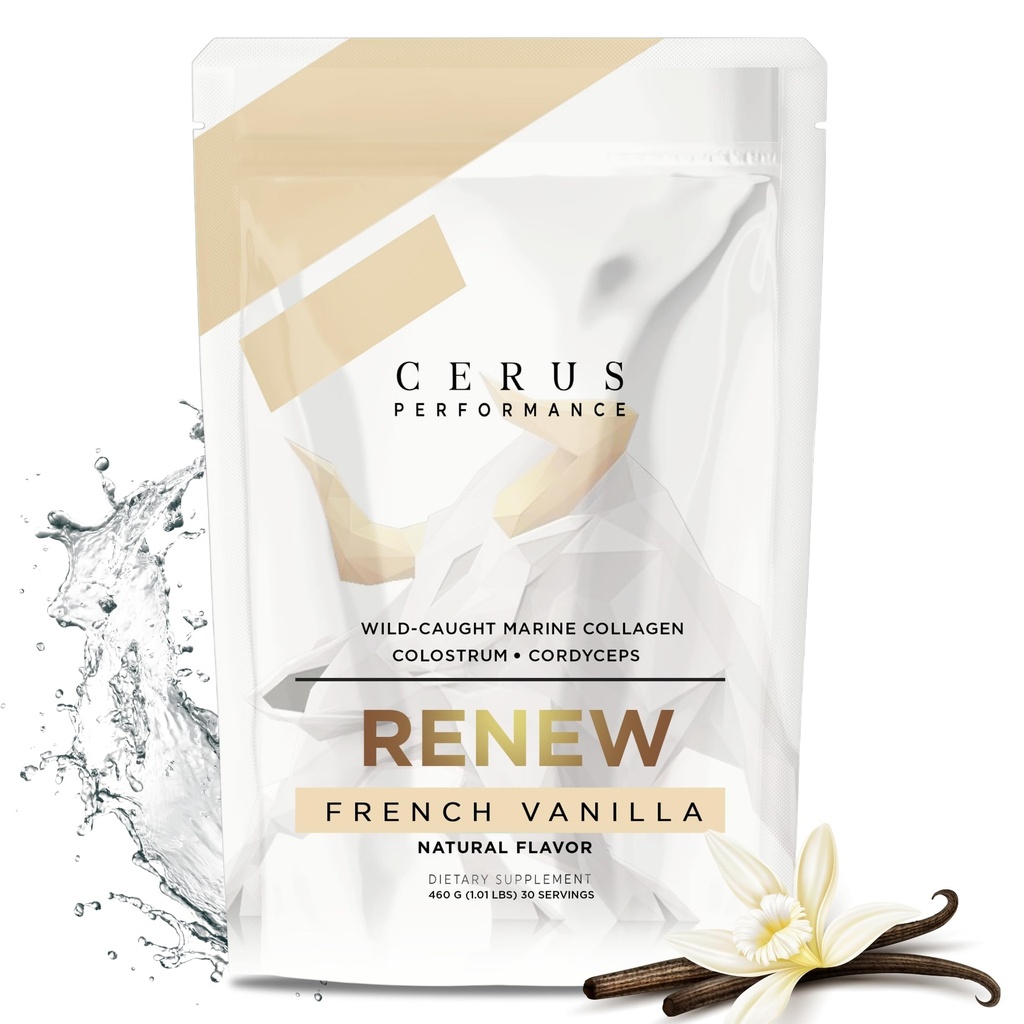 Cerus Performance Renew Premium Athletic Blend - Zwiększenie wydajności, Odzysk Boost, Wsparcie Joint Health & Stamina - Idealny dla sportowców i trenerów siłowych, 30 Służenie