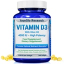 Witamina D3 4000 IU Suplement diety do promowania zdrowej kości i funkcji immunologicznych, Easyto- Połknięcie 360 Softgels