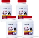 Major Acid Gone Extra Strength Antacid Chewable Tablets - Anti- Acid Relief - Acid Reflum Medicine dla dorosłych - Zdenerwowane żołądki, Niestrawność kwaśna, i Heartburn Relief - Long- Lasting - 100- Count (4 Pack)