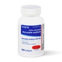 MAJOR Docusate Sodu 250 mg, Extra Siła Stool Softener Laxative dla sporadycznych Zaparcia Relief - Stymulant-Free, 100 Softgels (1 Pack)