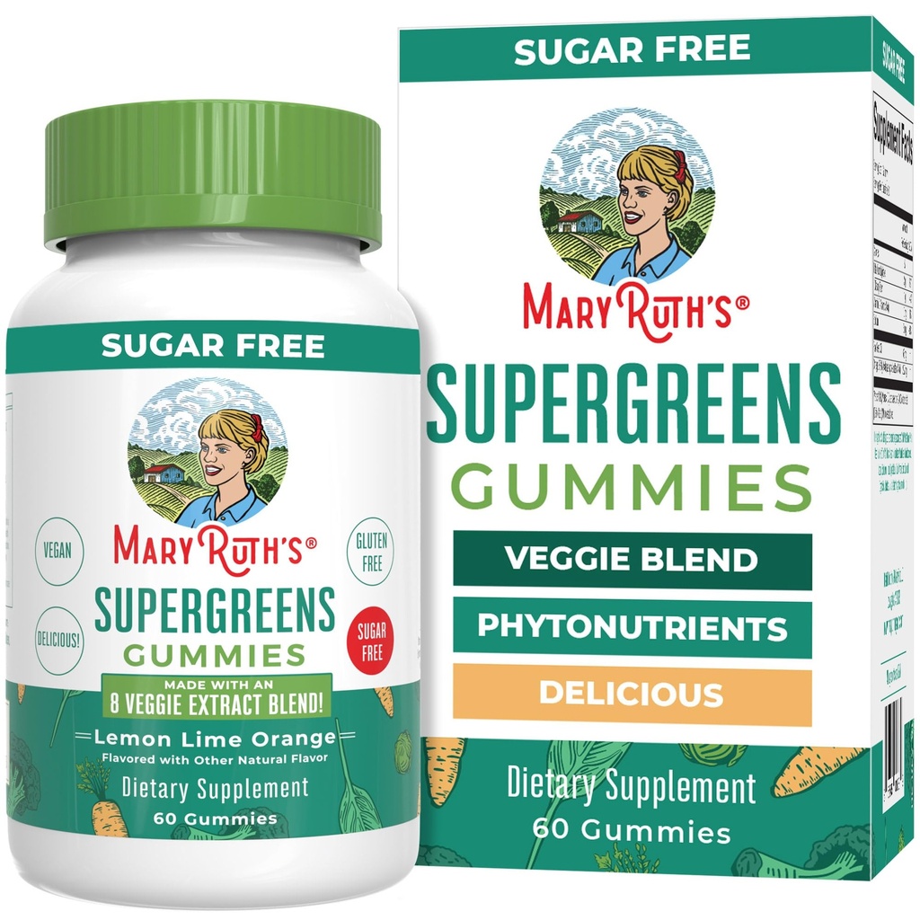 MaryRuth Organics Super Zielone Gummie Gummies 124; Naturally-Ocurring Quercetin dla dorosłych i dzieci w wieku 4 + 124; Sugar Free Agriculture 124; 2g Fiber Per Serving Agriculture 124; Vegan Agricultural 124; No Gelatin Agriculture 124; Pectin Based Agriculture 124; 60 Count Agriculture 124; 30 Servings