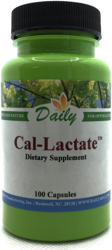 Daily Manufacturing Wapnia Lactate ™ 100 Kapsułki