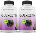 DOKTOR ZALECONY DOKUMENTY Quercetin 1000mg Per Serving - suplement witaminy, (Vegan 124; Non-GMO) (120 Veggie kapsułki, opakowanie po 2)