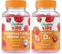 Żywa fosfatydyloseryna (PS) Dzieci + Witamina D Dzieci, Gummies Bundle - Great Desting, Suplement witaminy, Gluten Free, GMO Free, Gummy do żucia