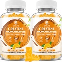 Jednowodzian kreatora Gummie dla mężczyzn i kobiet, Jednowodzian do żucia dla mięśni, Budowanie mięśni, Zwiększenie energii, Bez cukru, Wegan, Mango Flavor- 120