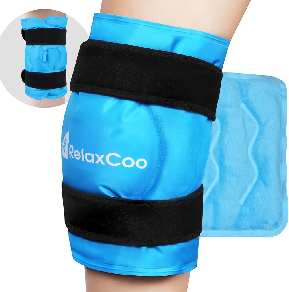 XXL Pack Ice Pack w kolanie, wielokrotne wykorzystanie zimnego opakowania na ból i obrzęk w kolanie
