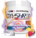 EHP Labs x Ghostbusters OxyShred Wstępny trening proszku i rozdrabniania Suplement - Proszek do treningu wstępnego z acetylem L Karnityna, Energy Boost Drink - Proton Plazma, 60 Służenie