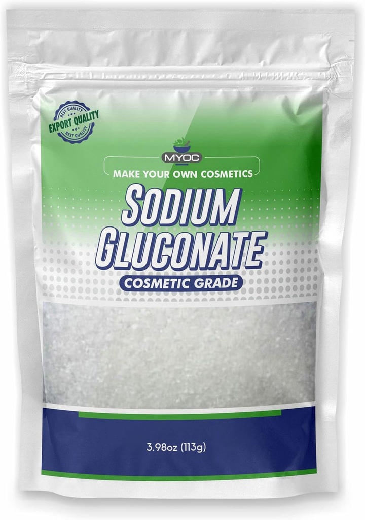 Glukonian sodu Proszek - 113 Gm (3.98 Oz), Glukonian sodu dla skóry, Glukonian sodu Cosmetic Grade, Mydło Making, Glukonian sodu dla kosmetyków, Glukonian sodu lukonian luzem