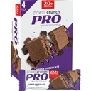 Power Crunch PRO Protein Wafer Bary, Wysokie proteiny przekąski z pysznym smakiem, Triple Chocolate, 2.0 unce (4 Count)