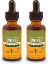 Herb Pharm Certified Organic Liquid Extract for Uurinary System Support Juniper 1 Fl Oz (Opakowanie 2)
