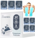 MyHalos 44 pcs- Czarownica Hazel Wipes & Perineal Ice Packs for Postpartum, hemoroidy & C Sekcja Pakiety lodu dla Postpartum -30 Alkohol Wolny Witch Hazel for Postpartum Care & hemoroidy Zimne Postpartum