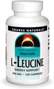 Źródło Naturals L- Leucine, 500mg, 120 kapsułek