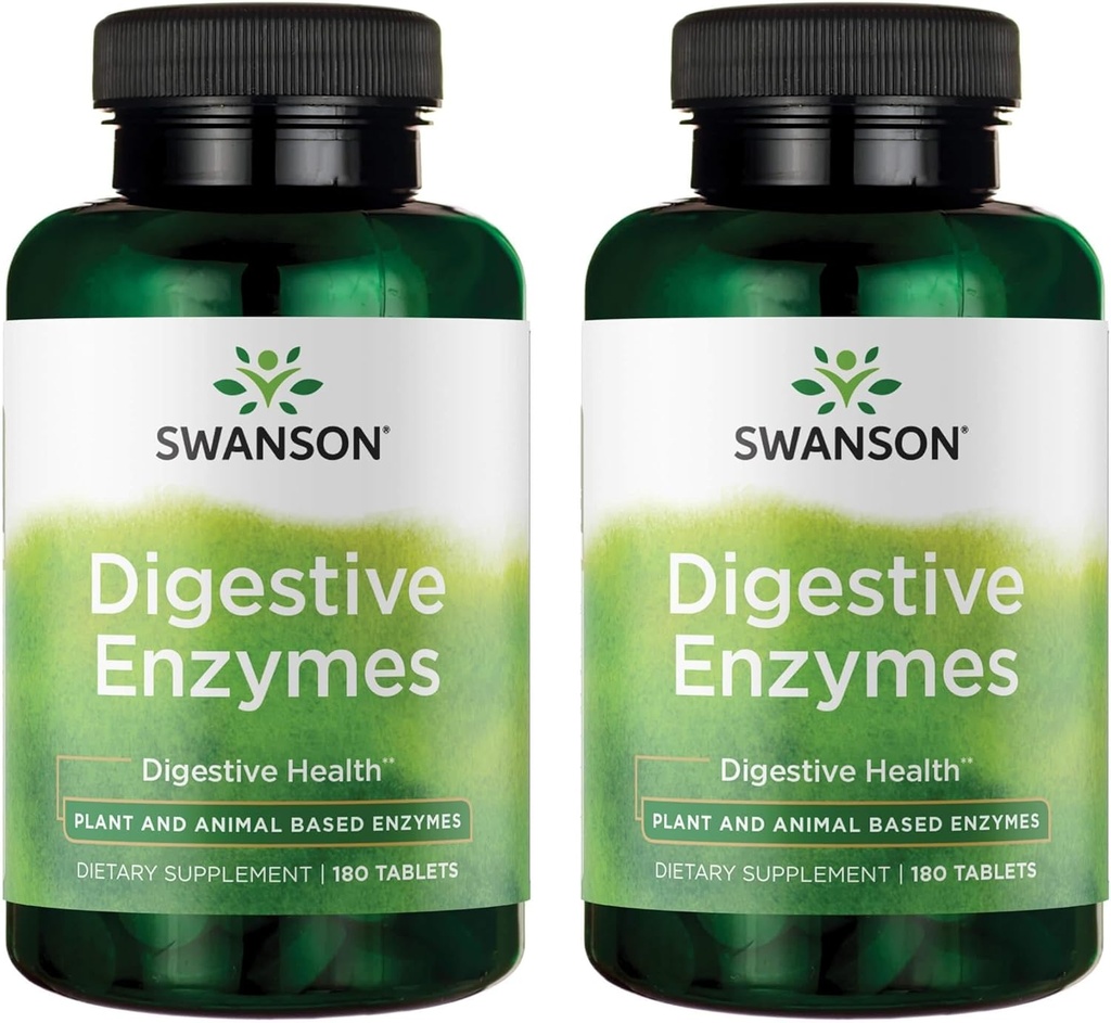 Swanson Digestive Enzymes 180 Tabs (2 opakowania)