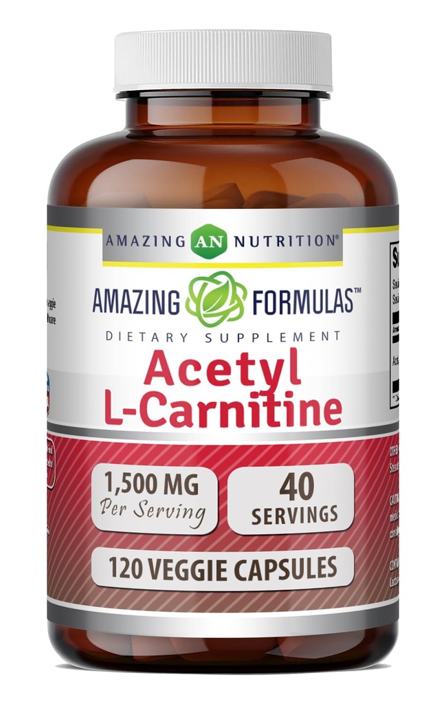 Amazing Supplement Acetyl L- Carnitine Hcl Supplement DEVE 124; 500 Mg Per Serving EVE 124; 120 Veggie Capsules Supplement EVE 124; Non-GMO EVE 124; Gluten Free EVE 124; Made in USA
