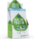 Ogród Organic Plant Protein Smooth Vanilla Powder - Pojedyncze opakowania (5- Pack) - Wegan, Ziarno i Gluten Free Plant Based Protein Wstrząśnij z 1B CFU Probiotyki i enzymy, 15 g białka