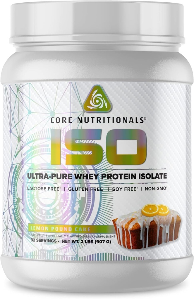Iso Whey Protein Isolate 124; Laktoza, Gluten, & Soy Free Between 124; 100% Micro Filtered, Cold Pressed Between 124; 25g Protein Between 124; 2 Funt (Lemon Funt Cake)