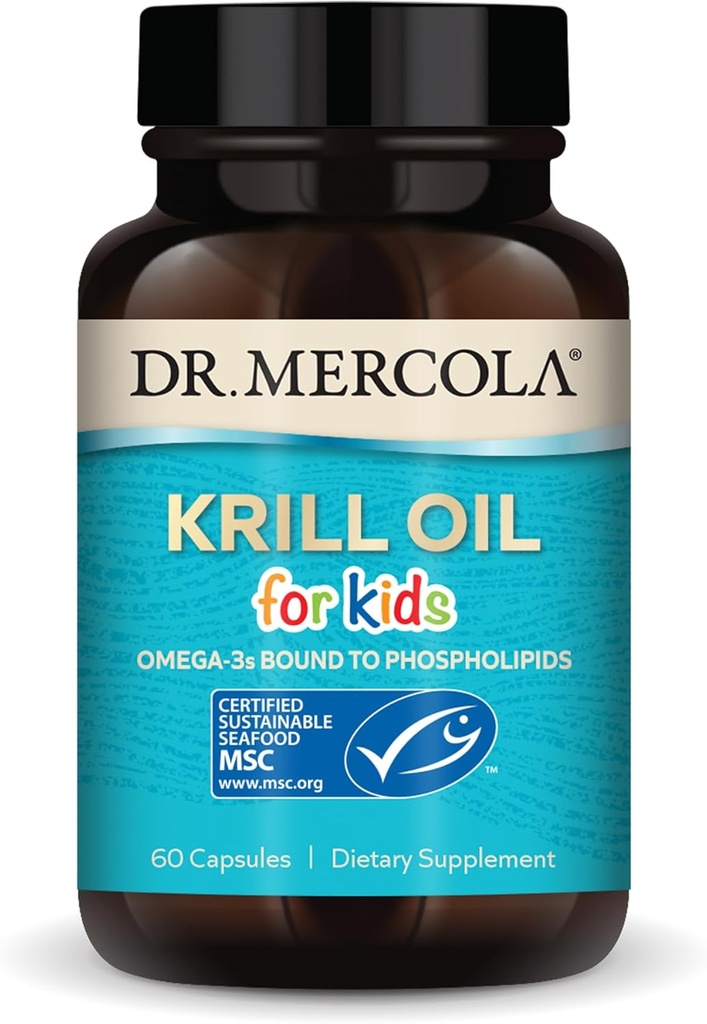 Dr Mercola Kids Krill Oil Kapsułki, 60 Hrabia