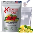 Krampade Fiber Supplement Electrolytes Powder - 9g Prebiotic Fiber + 2000mg Potasu Supplement + Magnezu Result 124; Cramp Relief Agreef 124; Hydration Packets Result 124; Digestive Health Support