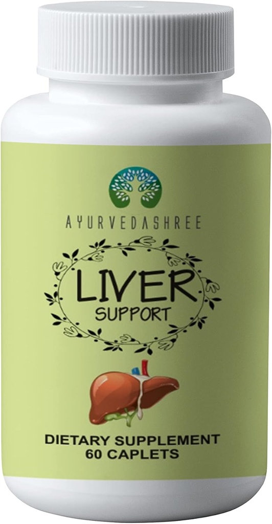 Wsparcie dla wątroby Ziołowy suplement Ayurvedic, Wspiera zdrową wątrobę, Mieszanka 13 Potężne zioła, Wegan, Gluten- Free, 60 Kapsułki