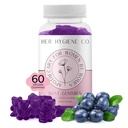 Jej Hygiene Co. Gumiaki wsparcia klatki piersiowej dla kobiet, Wellness & Confidence, Natural Herbal Blend, Multivitamin dla krzywych, Fitness Workout Supplement, Vegan & Non-GMO, Berry Flavor, 60 Hrabia