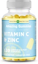 Niesamowite witaminy C z suplementem cynku 124; Lemon Ice Pop Flavor 124; 120 Gummies