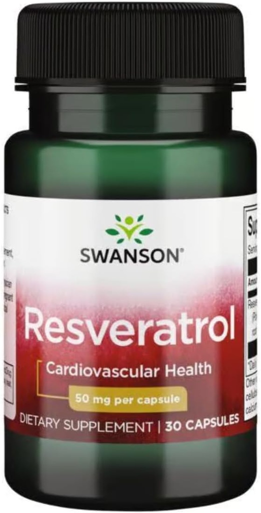 Swanson Resveratrol 50 50 Miligramów 30 Kapsułki