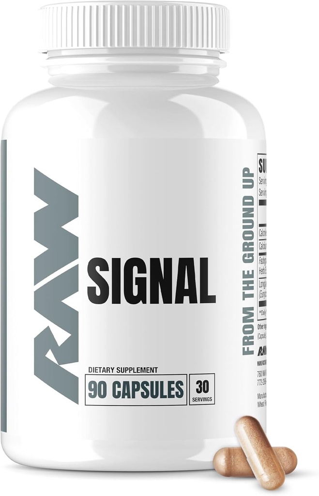 RAW Sygnał Fadogia Agrestis & Tongkat Ali Supplement, 90 Kapsułki - Tongkat Ali dla mężczyzn z (Longjack Root Extract) & Fadogia Agrestis - Maksymalizacja i Boost męskiej wydajności