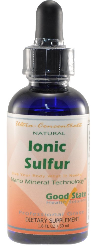 Good State Liquid Ionic Minerals - Sulfur Ultra Concentrat - (10 kropli równa się 30 mg) (100 porcji na butelkę)