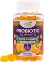 Probiotyczne Gummies 5 Miliard CFU - Różnorodne Probiotyczne Cieśniny do Żywieniowego Zdrowia i Gut Support Gummy dla Kobiet, Mężczyźni, & Dzieci, Codzienne suplement Probiotyki do wsparcia immunologicznego, Non-GMO, Wegan, 60 Gummies