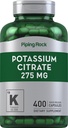 Pining Rock Potasu Citrate Supplement Supplement 124; 275 mg Supplement 124; 400 Kapsułek Supples 124; Non- GMO, Gluten Free