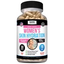 Kaya Naturals Hydration Witaminy skóry - Pigułki żeńskie - Wzmocnienie skóry Kapsułki - Hydration Booster dla kobiet - Promotes Zwiększona energia, Mood & Stamina - Redukcja sucha - 30 Kapsułki wegetariańskie