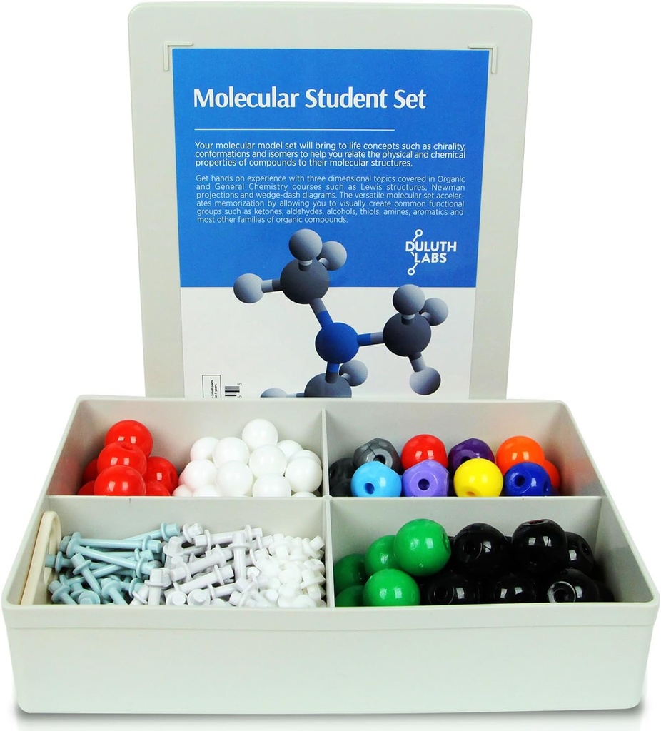 Organic Chemistry Molecular Model Student Kit - (88 Atomy i 140 Części Bond) - MM- 004