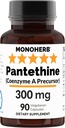 MONOHERB Pantetyna 300 mg na kapsułkę - 90 Kapsułek wegetariańskich