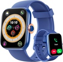 ENOMIR Smart Watch for Women Men (Odpowiedź / Wykonanie połączeń) Kompatybilny z iPhone / Android / Samsung, Alexa Built- in, [1.91 "HD Screen] Wodoodporny Fitness Watch with Heart Rate / Sleep / SpO2 Monitor (Blue)